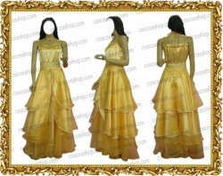 画像1: 金色のコルダ 山吹色ドレス 日野香穂子風 ●コスプレ衣装