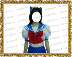 画像2: 美少女戦士セーラームーン大阪なる 十番中学夏制服風 ●コスプレ衣装