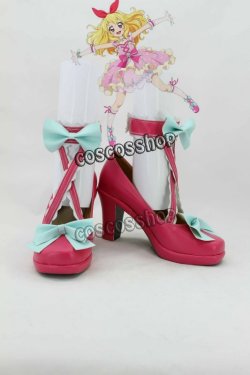 画像1: アイカツ！アイドルカツドウ！ 星宮いちご風 02 コスプレ靴 ブーツ