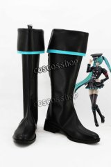 VOCALOID ボーカロイド 初音ミク 軍服の コスプレ靴 ブーツ