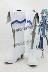 ソードアート・オンライン アスナ コスプレ靴 ブーツ