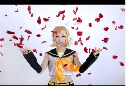 画像1: 格安 VOCALOID 鏡音リン風 06 コスプレ ウィッグ