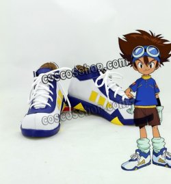 画像1: デジモンアドベンチャー 八神太一風 やがみたいち コスプレ靴 ブーツ