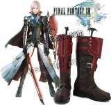 ファイナルファンタジーXIII ライトニング風 Lightning コスプレ靴 ブーツ