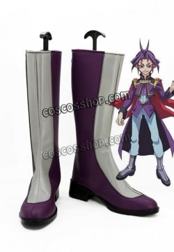 画像1: 遊☆戯☆王ARC-V ユーリ風 コスプレ靴 ブーツ