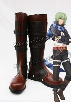 画像2: 英雄伝説 碧の軌跡 ワジ・ヘミスフィア風 コスプレ靴 ブーツ 