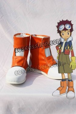 画像1: デジモンアドベンチャー 八神太一風 やがみ たいち コスプレ靴 ブーツ 