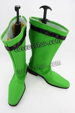 画像2: 谷千明風 緑 コスプレ靴 ブーツ 