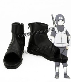 画像1: NARUTO -ナルト- うちはイタチ風 暗部 コスプレ靴 ブーツ