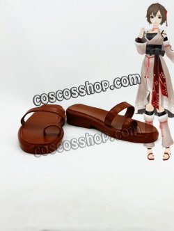 画像1: VOCALOID MEIKO メイコ風 番凩 コスプレ靴 ブーツ