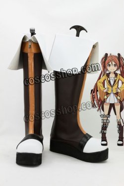 画像1: ブラック・ブレット BLACK BULLET 藍原延珠風 あいはらえんじゅ コスプレ靴 ブーツ