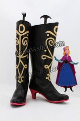 アナと雪の女王 Frozen アナ風 Anna コスプレ靴 ブーツ