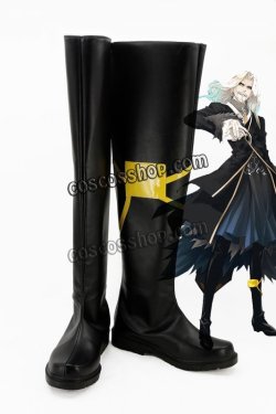 画像1: Fate/Apocrypha フェイト/アポクリファ ヴラド三世風 黒のランサー コスプレ靴 ブーツ