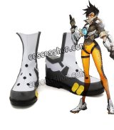 Overwatch オーバーウォッチ トレーサー Tracer/レナ・オクストン風 Lena Oxton コスプレ靴 ブーツ