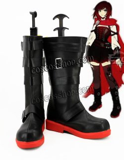 画像1: RWBY ルビー ルビー・ローズ風 02  Ruby Rose コスプレ靴 ブーツ