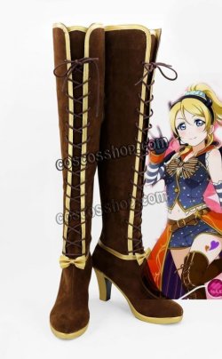 画像1: LoveLive ラブライブ! スクールアイドルフェスティバル SR 絢瀬絵里 西木野真姫風 ハロウィン編 覚醒後 コスプレ靴 ブーツ