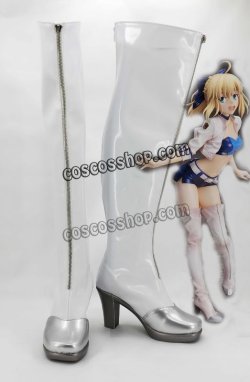 画像1: Stronger Fate/Grand Order フェイト・グランドオーダー Saber セイバー風 RACING Ver. コスプレ靴 ブーツ