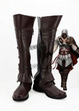 アサシン クリード II ASSASSIN'S CREED II エツィオ・アウディトーレ・ダ・フィレンツェ風 コスプレ靴 ブーツ