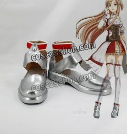 画像1: ソードアート・オンライン ホロウ・リアリゼーション HR アスナ Asuna 結城明日奈風 ゆうきあすな コスプレ靴 ブーツ