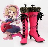 SHOW BY ROCK!! ショウ・バイ・ロック SB69 シアン風 コスプレ靴 ブーツ