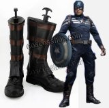 キャプテン・アメリカ Captain America スティーブ・ロジャース キャプテン・アメリカ風 コスプレ靴 ブーツ