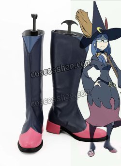 画像1: リトル ウィッ チアカデミア Little Witch Academia アーシュラ先生風 コスプレ靴 ブーツ