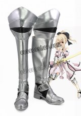 Fate/unlimited codes フェイト/アンリミテッドコード セイバー Saber セイバー・リリィ風 コスプレ靴 ブーツ