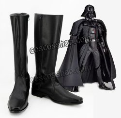 画像1: スター・ウォーズ Star Wars ダース・ベイダー トゥースセイバー ダース・ベイダー風 Darth Vader コスプレ靴 ブーツ