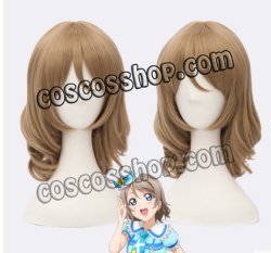 画像1: LoveLive! ラブライブ！サンシャイン!! Aqours 渡辺曜風 わたなべよう コスプレウィッグ