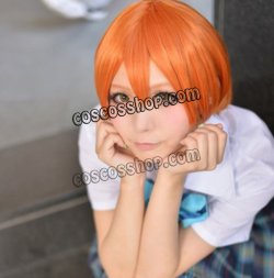 画像1: Love Live! ラブライブ! 星空凛風 下鴨矢四郎風 コスプレウィッグ