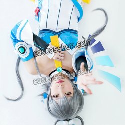 画像1: VOCALOID ボーカロイド 洛天依風 ルオ・テンイ コスプレウィッグ