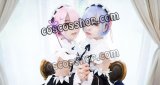 Re:ゼロから始める異世界生活 ラム風 メイド コスプレウィッグ