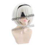 NieR:Automata ニーア オートマタ 2B ヨルハ二号B型風 コスプレウィッグ