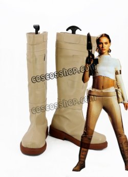 画像1: スター・ウォーズ エピソード2 クローンの攻撃 パドメ・アミダラ風 Padme Amidala ナブー女王 コスプレ靴 ブーツ