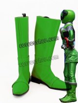 ヒーロー ハミィ風 カメレオングリーン風 コスプレ靴 ブーツ