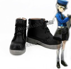 画像1: ペルソナ5 PERSONA5 Justine ジュスティーヌ風 双子の看守 コスプレ靴 ブーツ