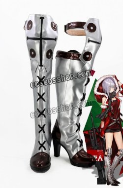 画像1: 少女前線 Girls Frontline MG5風 クリスマス コスプレ靴 ブーツ