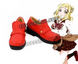 画像1: Love Live! ラブライブ!サンシャイン!! Aqours 小原鞠莉風 バレンタイン編Part2 コスプレ靴 ブーツ
