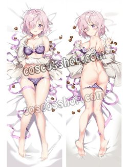 画像1: Fate/Grand Order フェイト・グランドオーダー マシュ・キリエライト風 シールダー 水着 ●等身大 抱き枕カバー