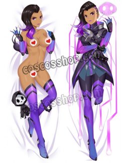 画像1: オーバーウォッチ Overwatch ソンブラ風 Sombra ●等身大 抱き枕カバー