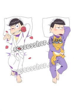 画像1: おそ松さん 松野カラ松&松野一松風 ●等身大 抱き枕カバー