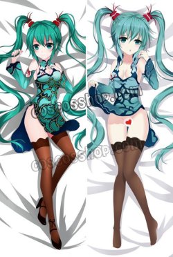 画像1: VOCALOID ボーカロイド 初音ミク風 歌姫計画F ●等身大 抱き枕カバー