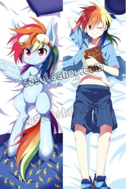 画像1: My Little Pony: Friendship Is Magic Rainbow Dash風 ●等身大 抱き枕カバー