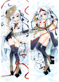 画像1: VOCALOID ボーカロイド 初音ミク風 雪ミク風 ●等身大 抱き枕カバー