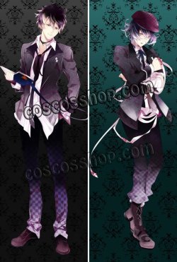 画像1: DIABOLIK LOVERS ディアボリック ラヴァーズ 無神ルキ&無神アズサ風 ●等身大 抱き枕カバー