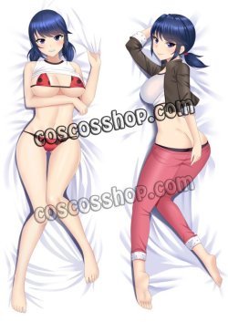 画像1: ミラキュラス レディバグ＆シャノワール Marinette Dupain-Cheng風 ●等身大 抱き枕カバー