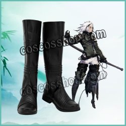 画像1: NieR:Automata ニーア レプリカント ニーア風 ●コスプレ靴 ブーツ