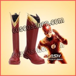 画像1: The Flash Season 4 Barry Allen風 ●コスプレ靴 ブーツ