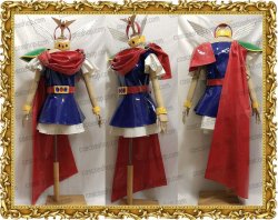 画像1: 赤ずきんチャチャ チャチャ 変身後風 エナメル製●コスプレ衣装