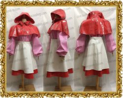 画像1: 赤ずきんチャチャ チャチャ風 エナメル製●コスプレ衣装